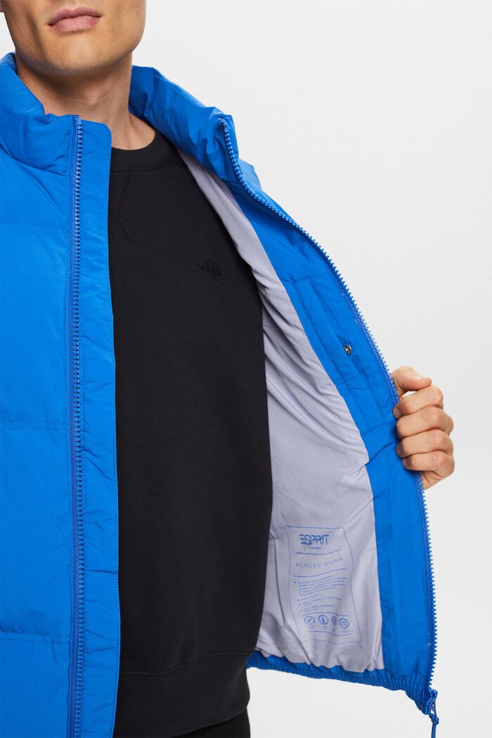 Gilet trapuntato in piumino, BRIGHT BLUE, detail image number 2