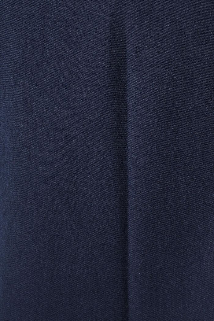 Pantaloni stretch in misto cotone, NAVY, detail image number 4