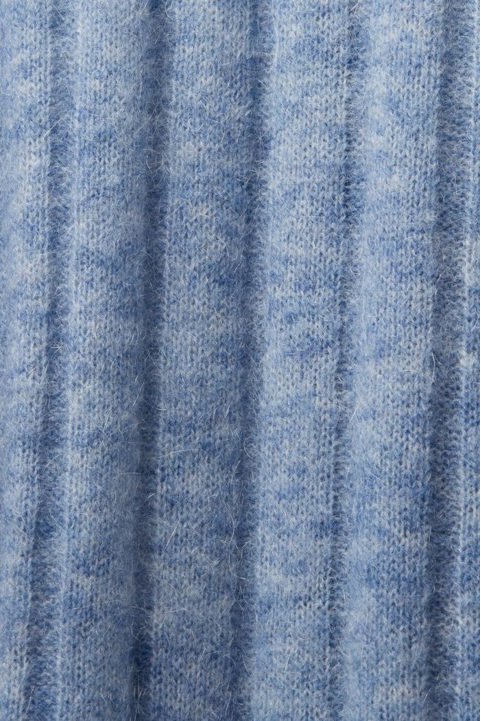 Cardigan lungo in maglia a coste con cintura, BLUE LAVENDER, detail image number 5