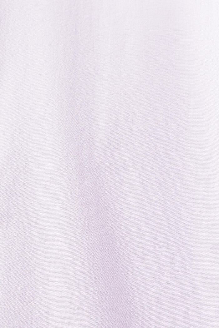 Camicia oversize in popeline di cotone, LAVENDER, detail image number 5