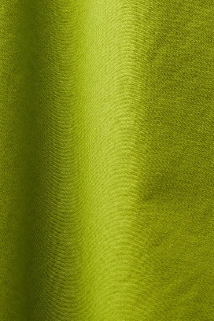 Camicia in popeline di cotone, LEAF GREEN, detail image number 5