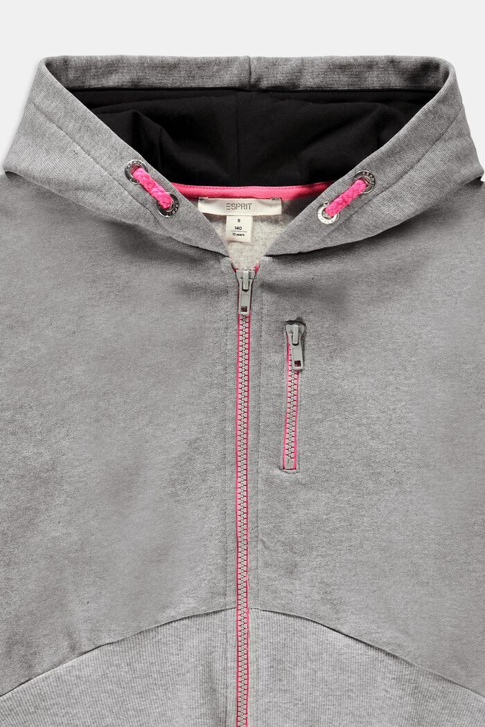 Sweatshirts cardigan, LIGHT GREY, detail image number 1