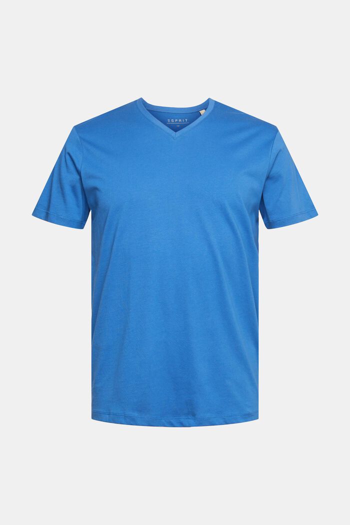 T-shirt con scollo a V in cotone sostenibile