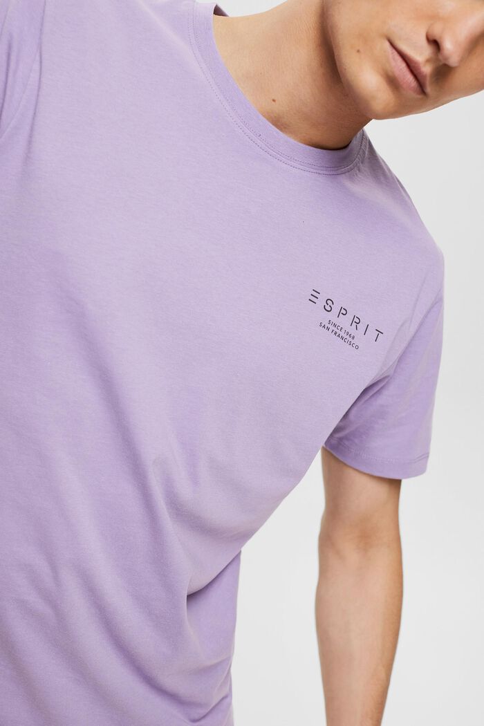 T-shirt in jersey con stampa del logo, LILAC, detail image number 0