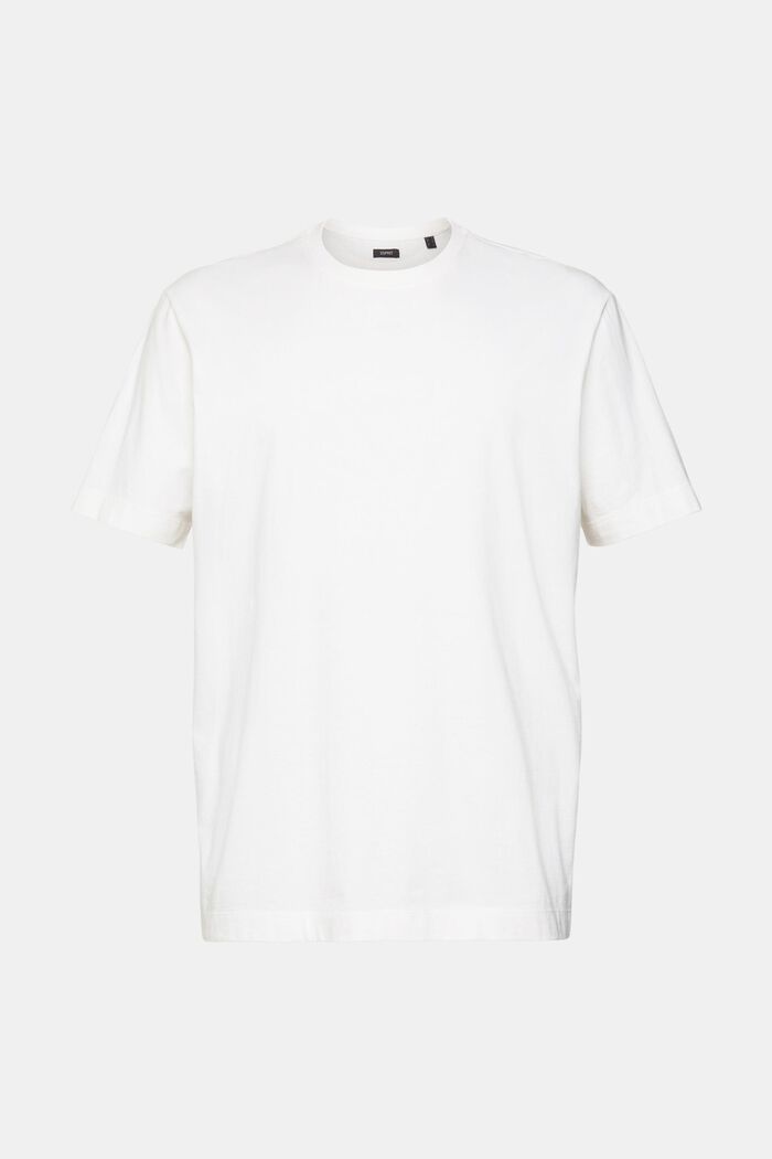 T-shirt in tinta unita, WHITE, overview
