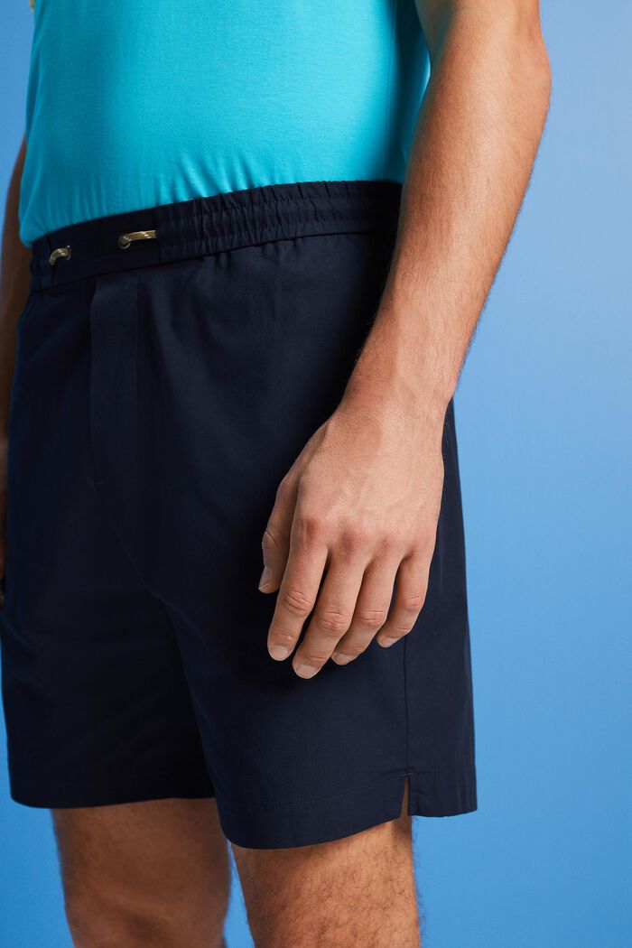 Pantaloncini in popeline di cotone, NAVY, detail image number 2