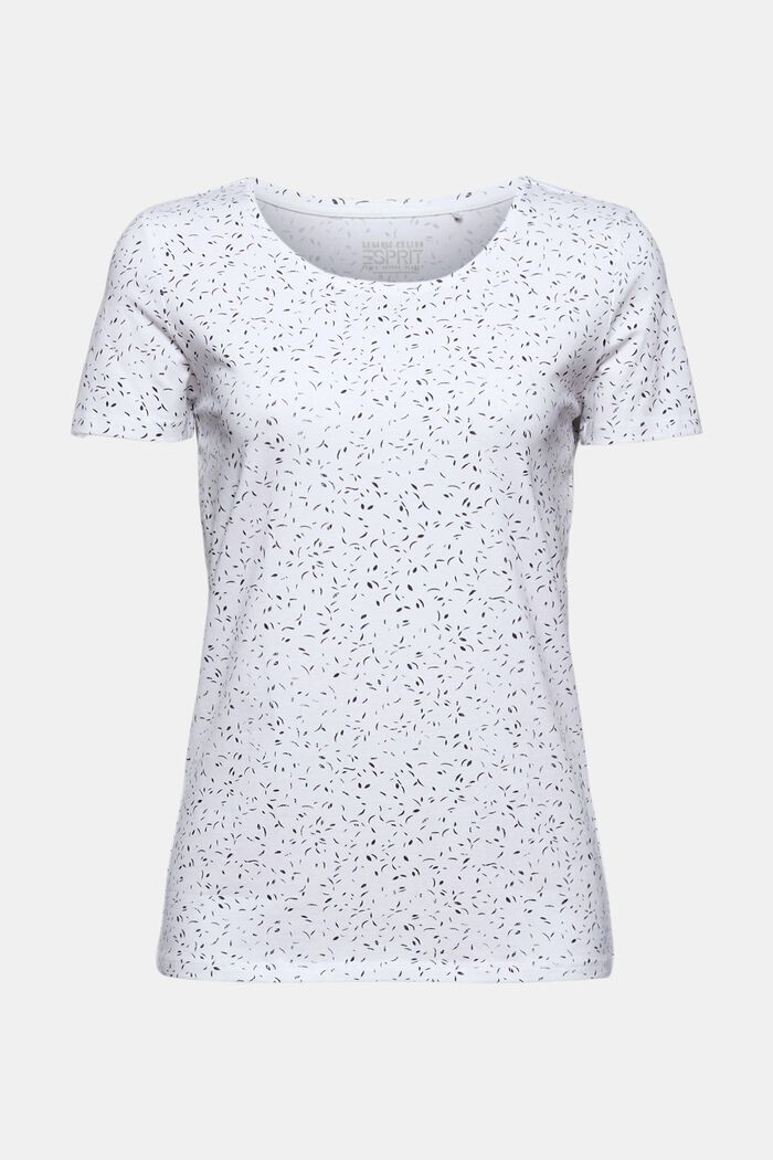 T-shirt con stampa in cotone biologico, WHITE, detail image number 0