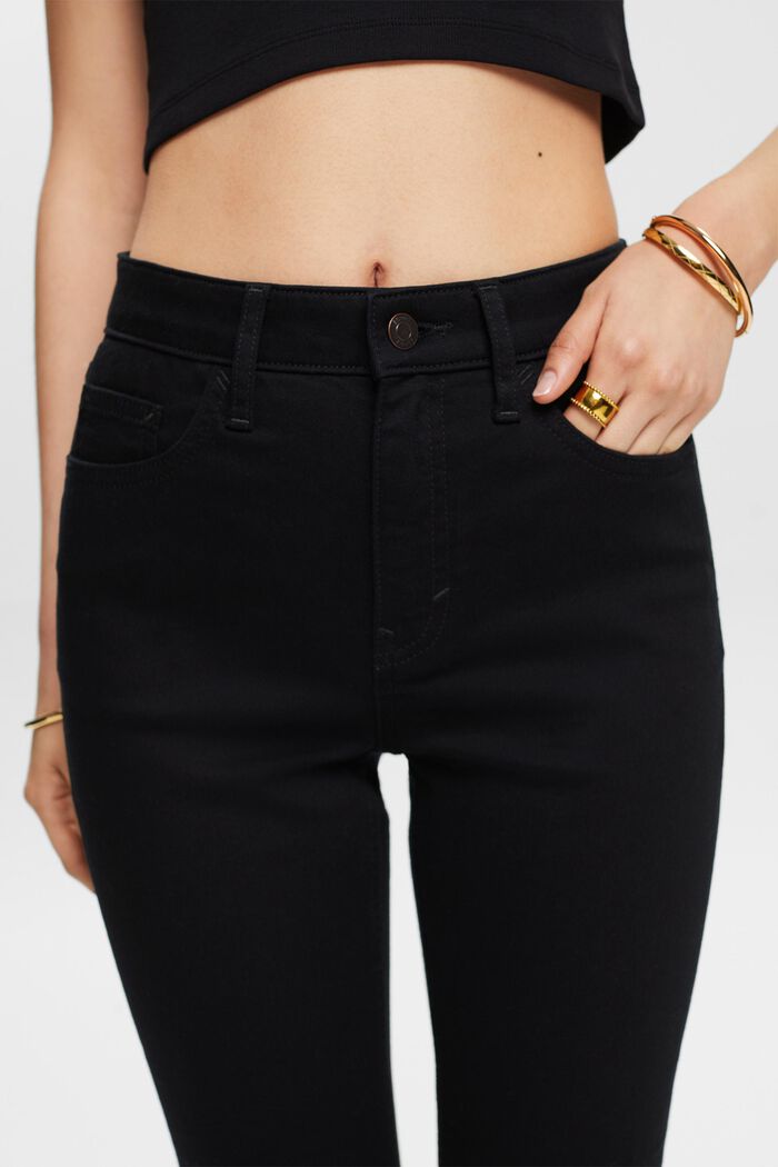 Jeans skinny a vita alta, BLACK RINSE, detail image number 4