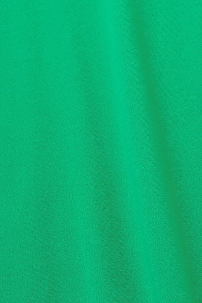 T-shirt slim fit in cotone Pima, GREEN, detail image number 5