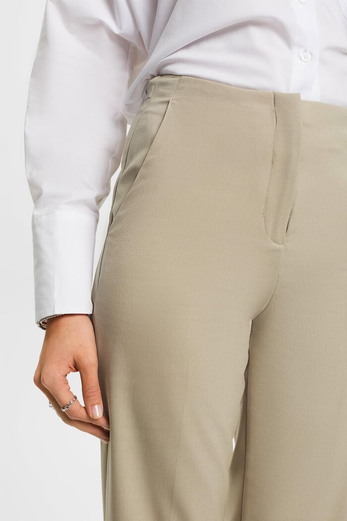 Pantaloni business cropped, DUSTY GREEN, detail image number 2