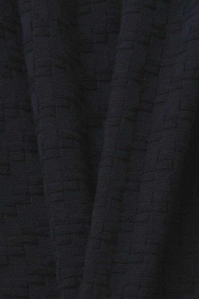Cardigan in maglia strutturata, BLACK, detail image number 5