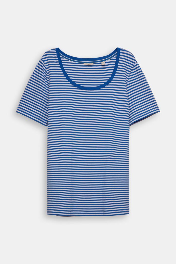 T-shirt CURVY a righe, BRIGHT BLUE, overview