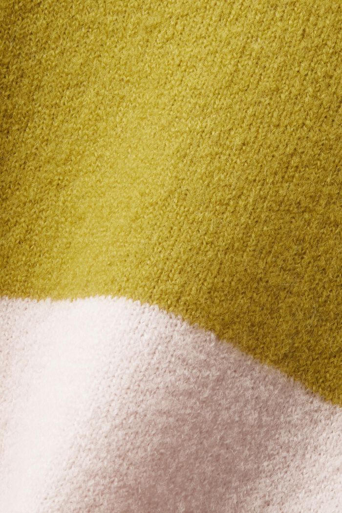 Pullover in misto lana a righe, LIGHT PINK, detail image number 6
