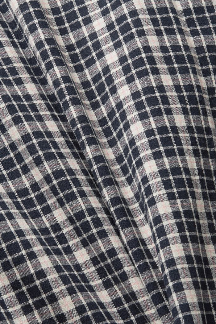 Camicia a scacchi in cotone sostenibile, NAVY, detail image number 5