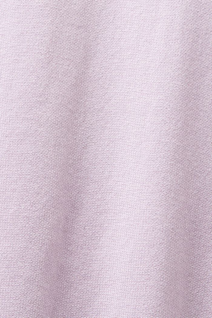 Pullover basic con scollo a dolcevita, LENZING™ ECOVERO™, LAVENDER, detail image number 5