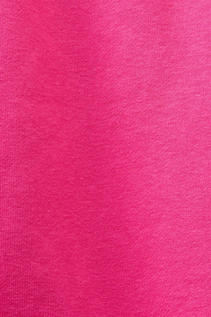 Pantaloni della tuta con logo in pile di cotone, unisex, PINK FUCHSIA, detail image number 6