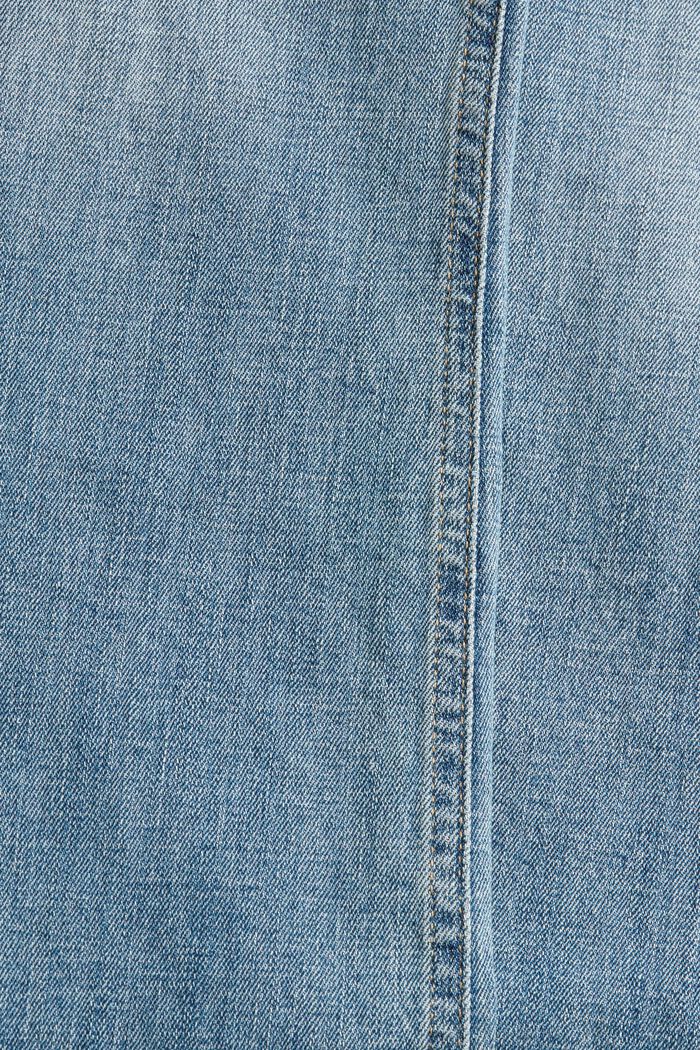 Jeans stretch in cotone, BLUE MEDIUM WASHED, detail image number 4
