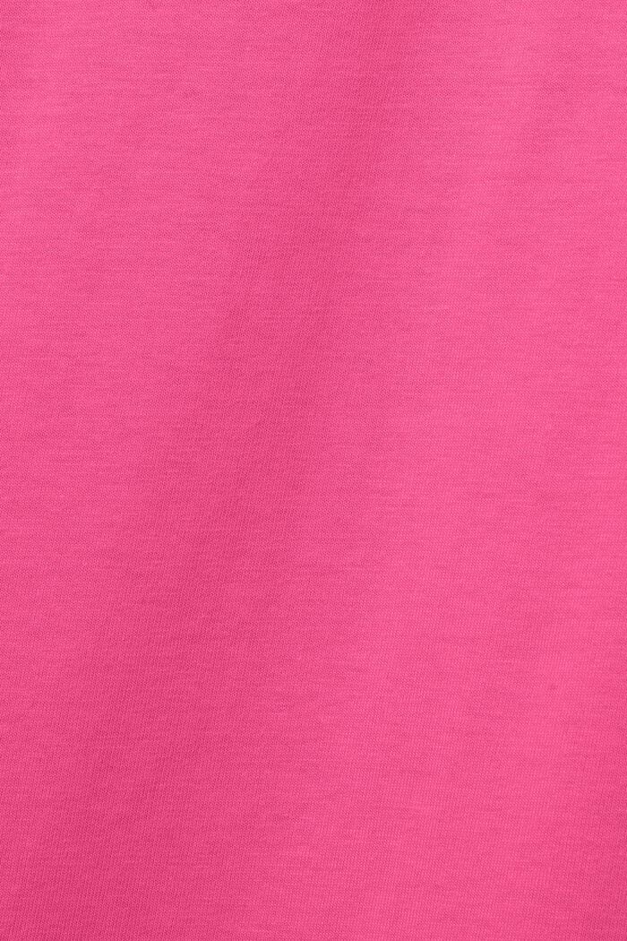 Felpa unisex con logo in pile di cotone, PINK FUCHSIA, detail image number 7