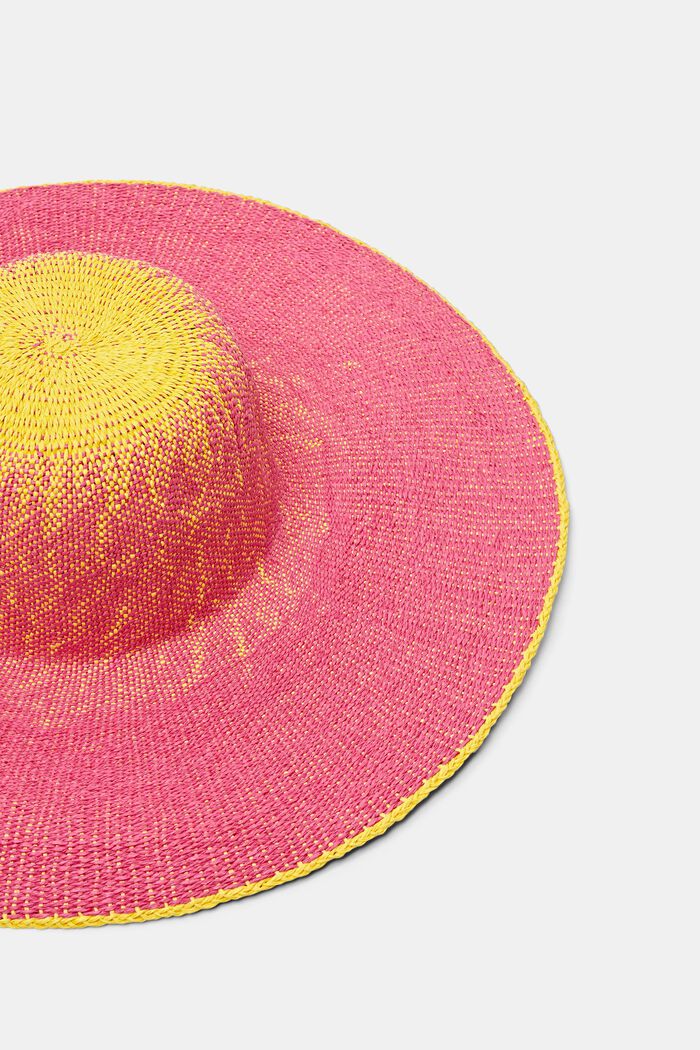 Cappello da sole bicolore sfumato, PINK FUCHSIA, detail image number 1