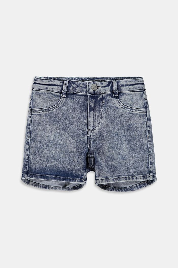 Shorts in jeans dal lavaggio sbiadito di tendenza