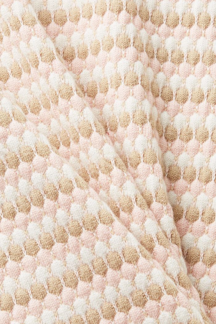 Pullover multicolore in misto cotone, SAND, detail image number 4