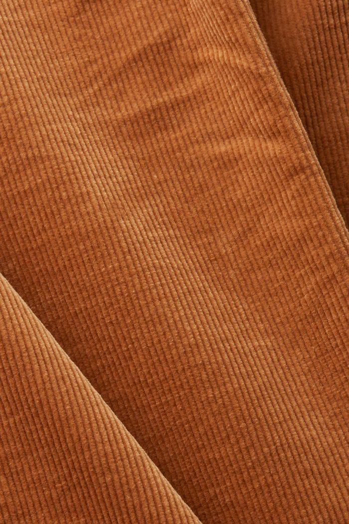 Gonna a tubino in velluto, CARAMEL, detail image number 9
