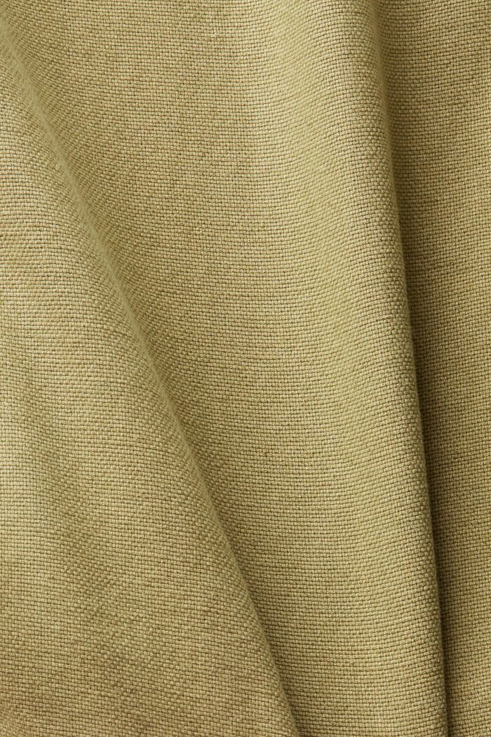 Pantaloncini con cintura da annodare, misto lino, PISTACHIO GREEN, detail image number 7