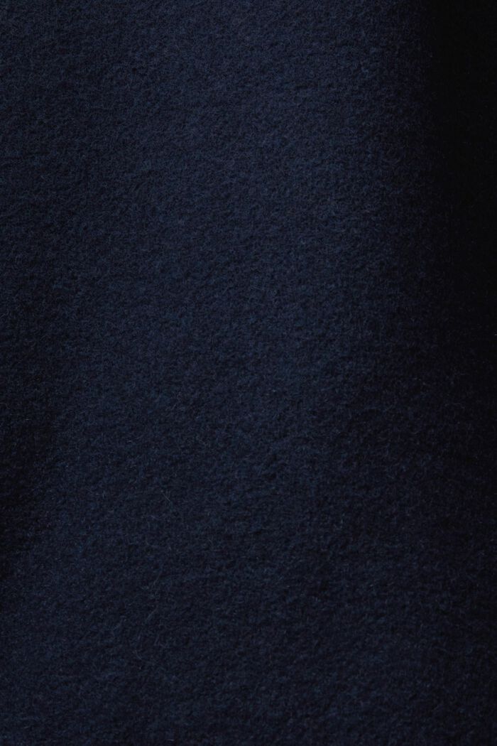 Giacca varsity in misto lana con applicazione del logo, NAVY, detail image number 6