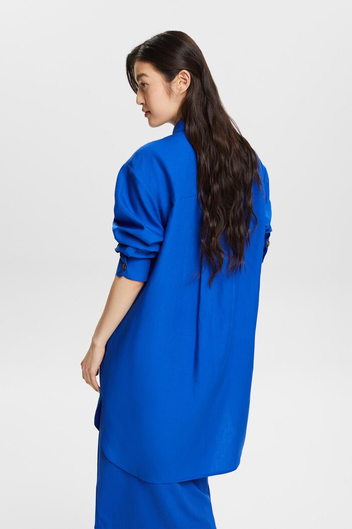 Camicia button-up oversize, BRIGHT BLUE, detail image number 2