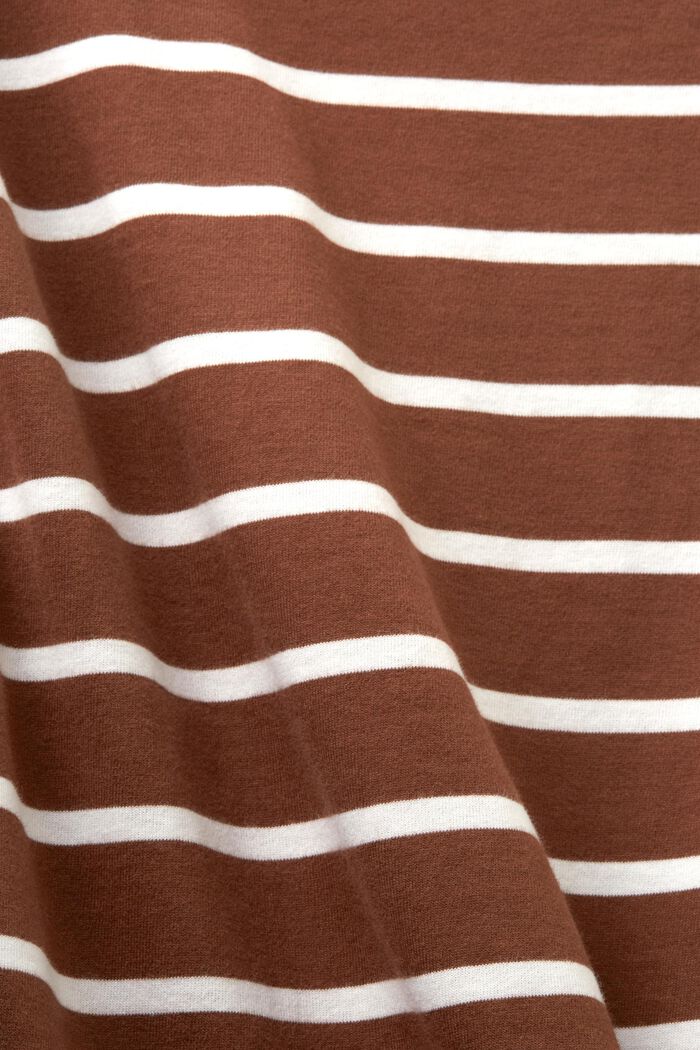 Maglia a maniche lunghe in cotone a righe, TOFFEE, detail image number 5