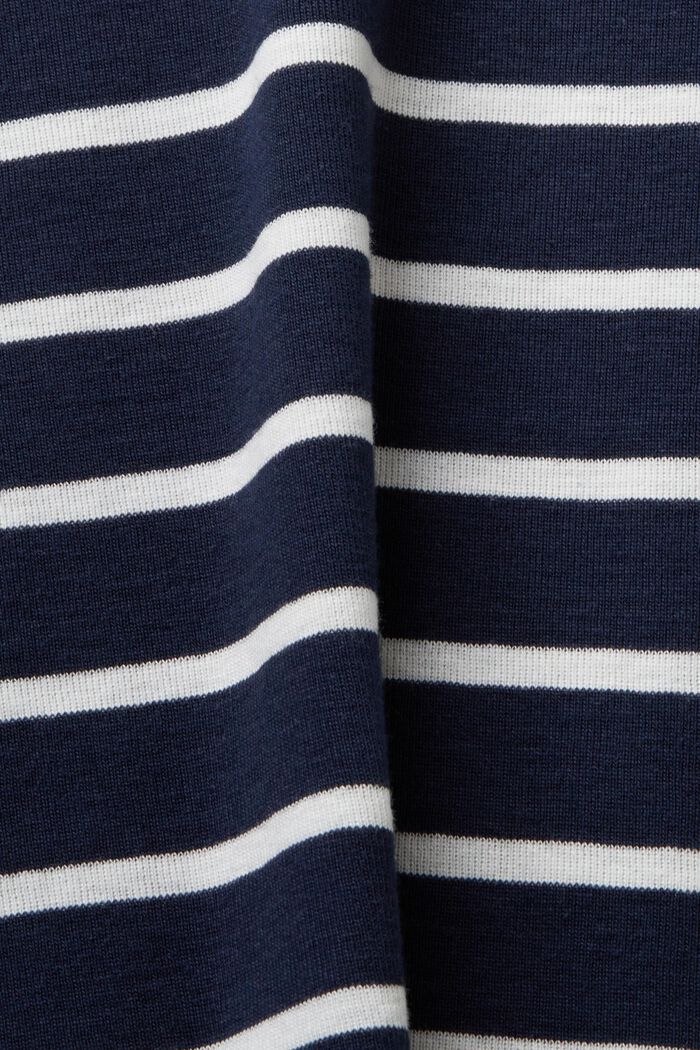 Maglia a manica lunga a righe, cotone biologico, NAVY, detail image number 6