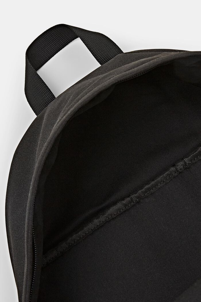 Zainetto intessuto con zip, BLACK, detail image number 4