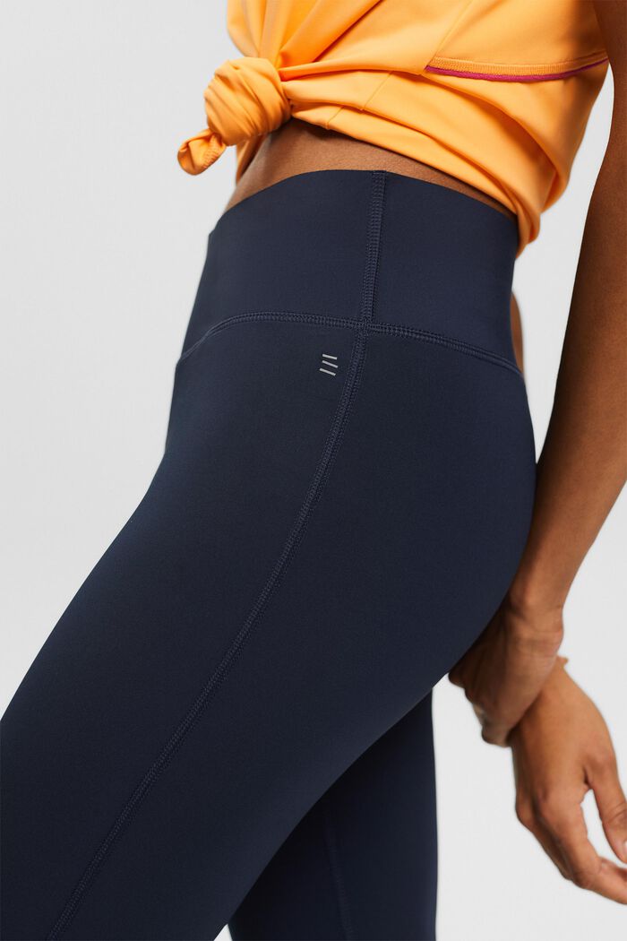 In materiale riciclato: leggings Active con E-DRY, NAVY, detail image number 4