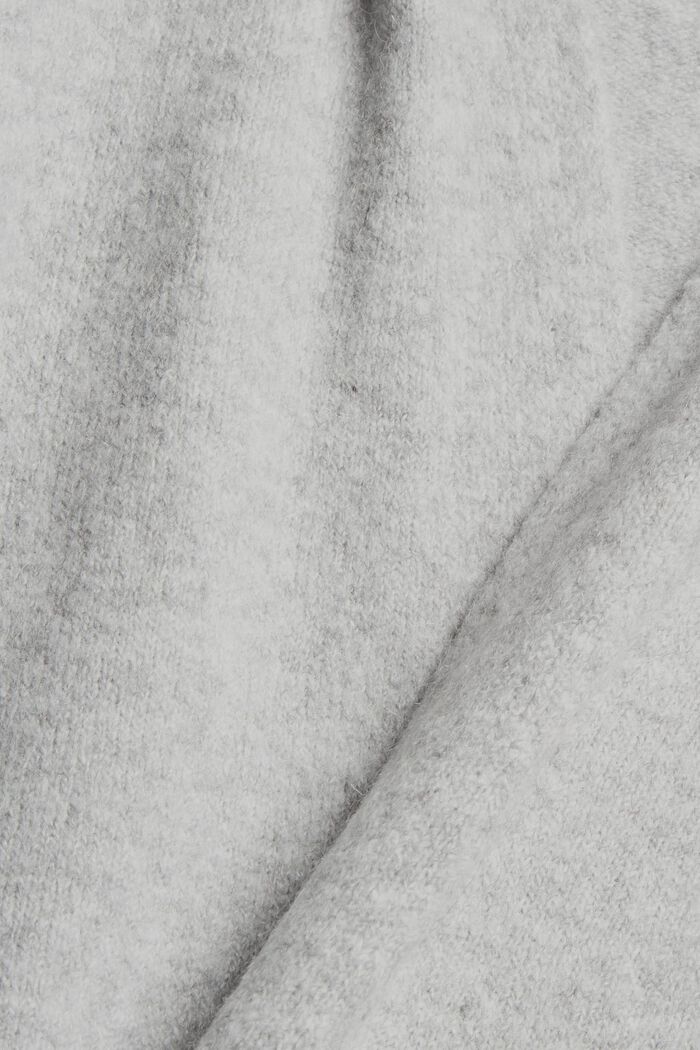 Con lana: cardigan aperto lungo, LIGHT GREY, detail image number 4