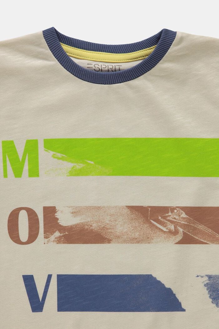 T-shirt con stampa, 100% cotone, CREAM BEIGE, detail image number 2