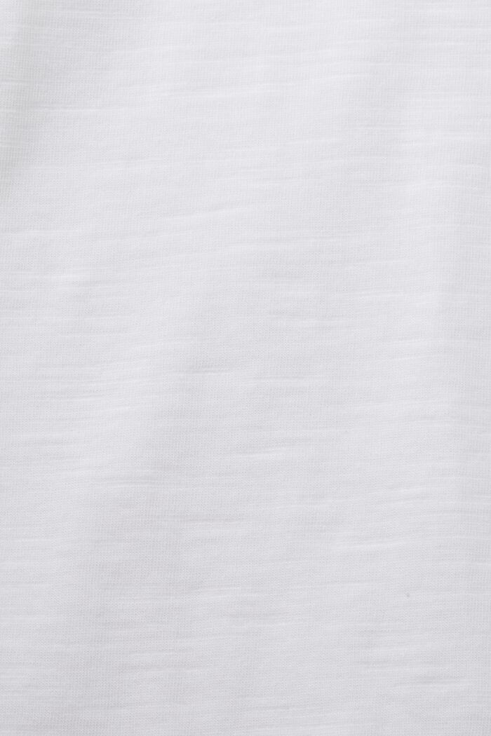 Top a maniche lunghe, 100% cotone, WHITE, detail image number 5