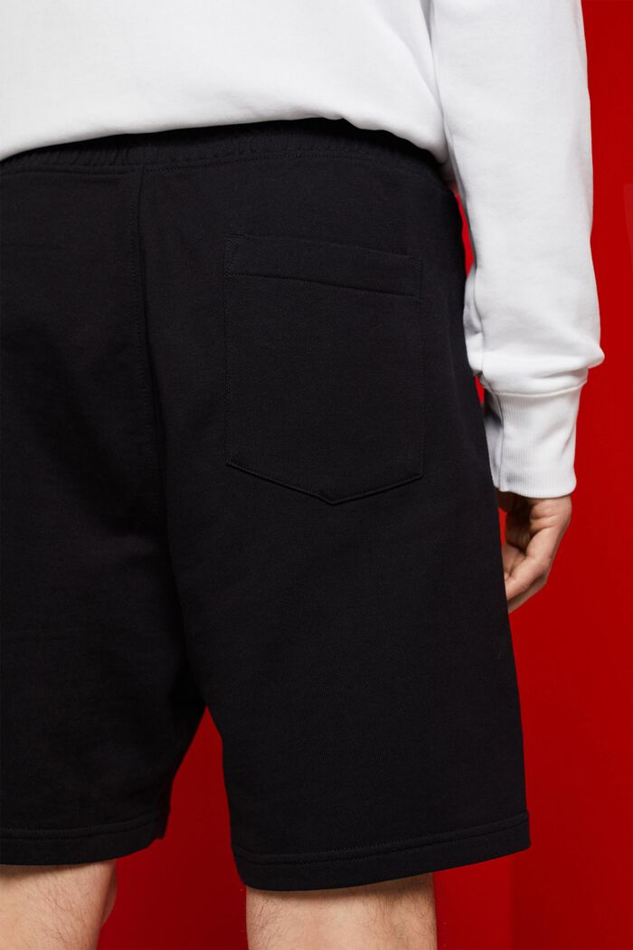 Pantaloncini felpati, 100% cotone, BLACK, detail image number 2