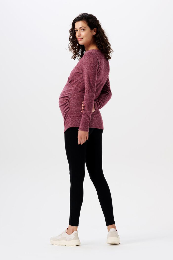 Leggings in jersey a coste MATERNITY, BLACK INK, detail image number 1
