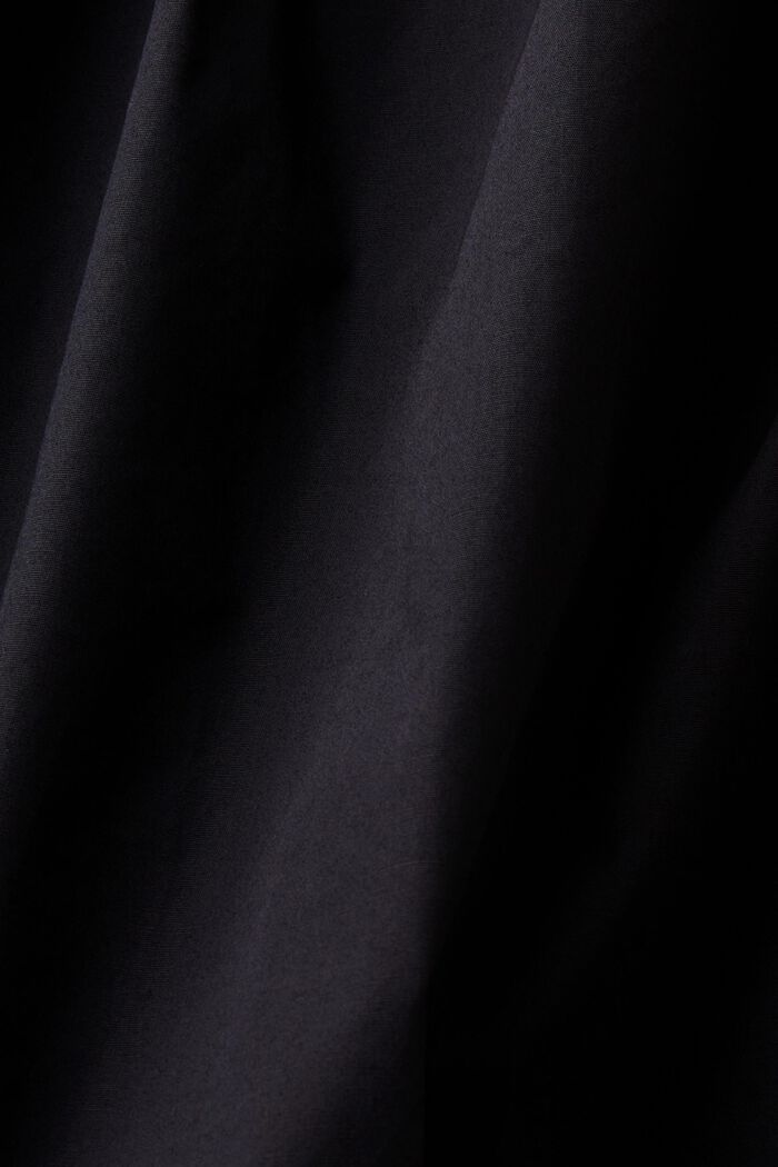 Blusa in popeline Carmen con spalle scoperte, BLACK, detail image number 5