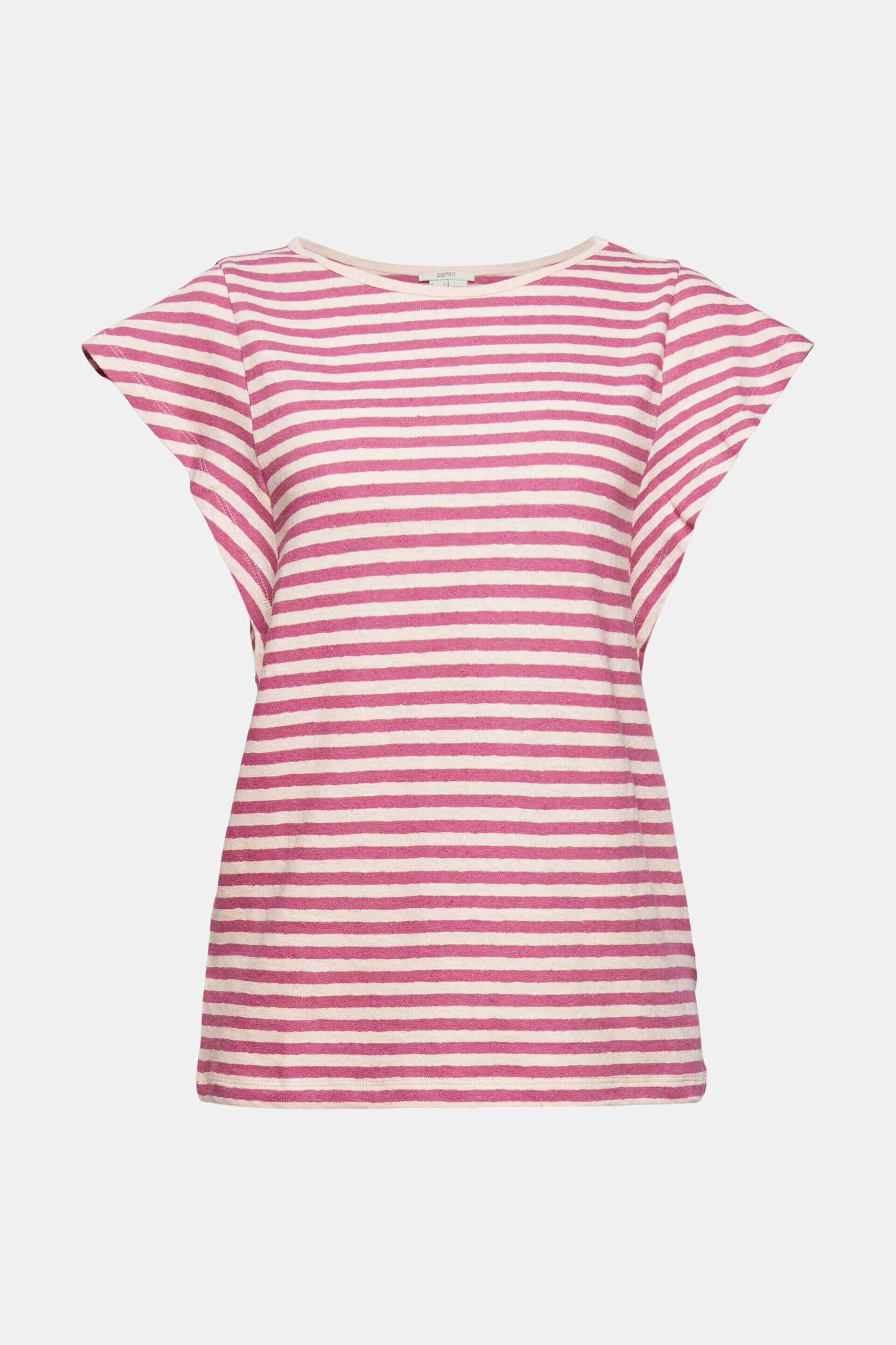 Donna Abbigliamento da T-shirt e top da T-shirt T-shirtMajestic Filatures in Lino di colore Rosa 