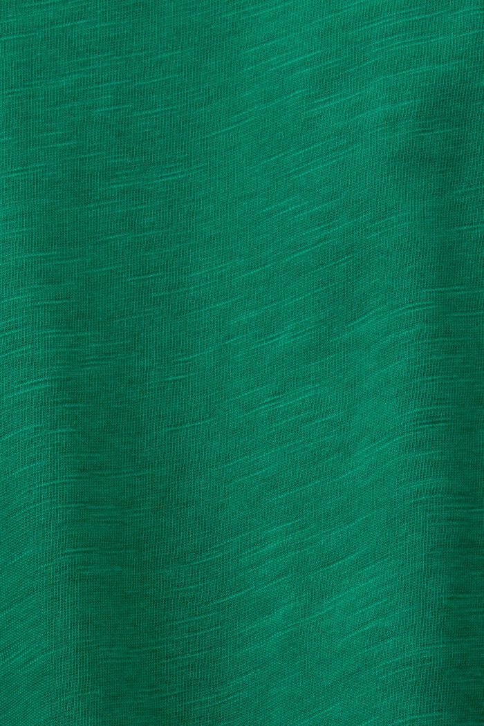 Maglia a manica lunga in jersey, 100% cotone, DARK GREEN, detail image number 5