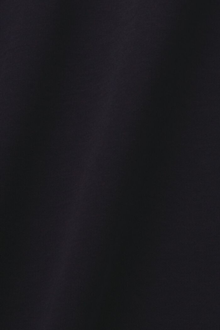 T-shirt girocollo, 100% cotone, BLACK, detail image number 5