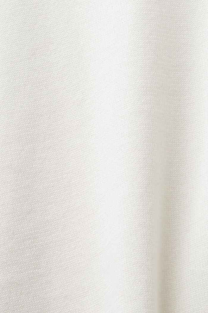 Pullover girocollo a manica corta, OFF WHITE, detail image number 5