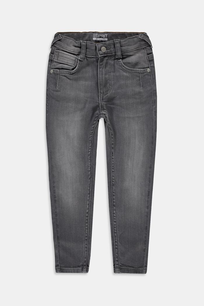 Jeans elasticizzati con cintura regolabile, GREY MEDIUM WASHED, detail image number 0