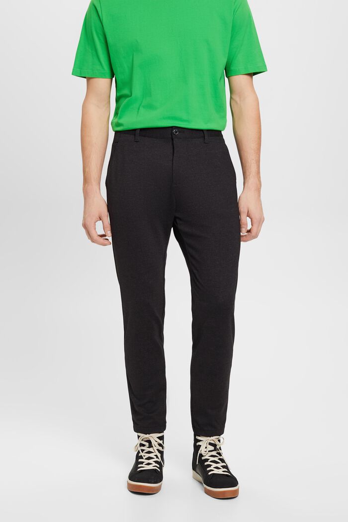 Pantaloni smart in stile jogger, ANTHRACITE, detail image number 0