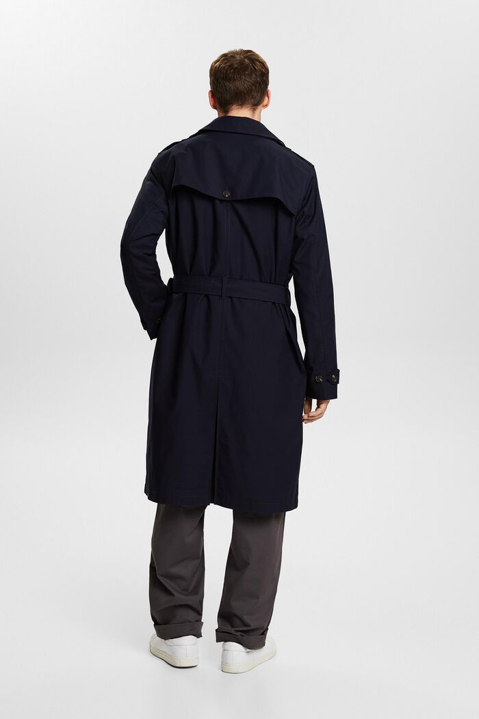 Trench con cintura, NAVY, detail image number 4