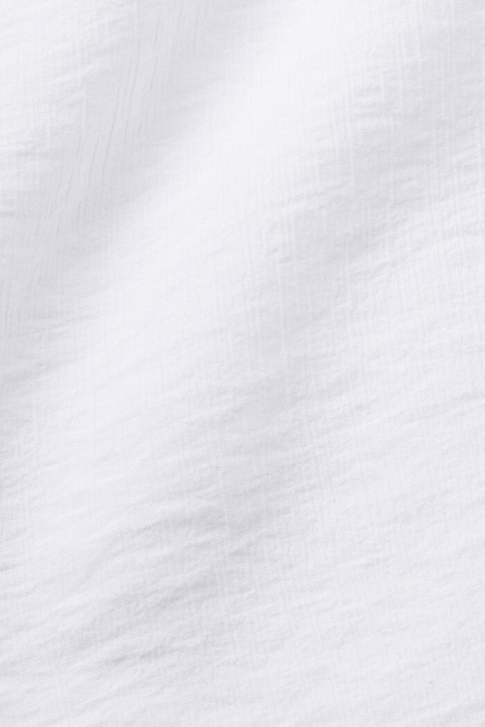 Blusa stropicciata e senza maniche, WHITE, detail image number 4