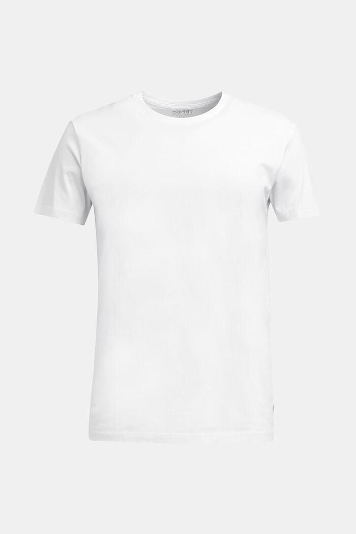 T-shirt in jersey di 100% cotone, WHITE, detail image number 0