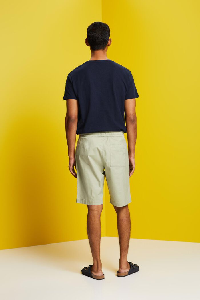 Shorts in twill di cotone, LIGHT GREEN, detail image number 3