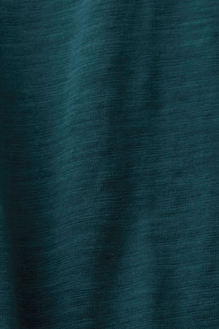 Maglia basic a maniche lunghe in jersey, EMERALD GREEN, detail image number 5